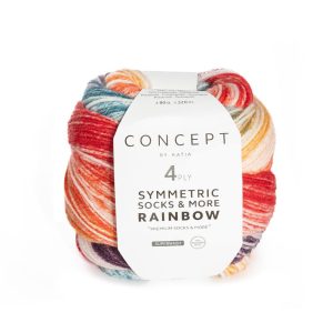 Concept by Katia-Symmetric Socks Rainbow 50