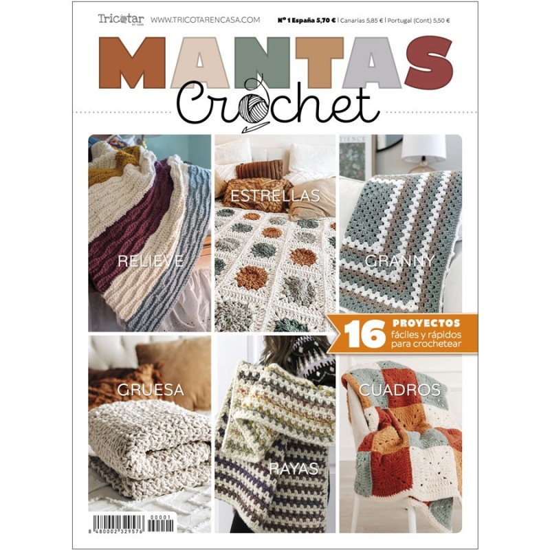 Tricotar en casa-Mantas Crochet